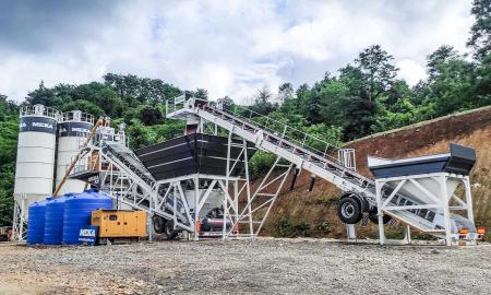 Mobile Concrete Batching Plant М100